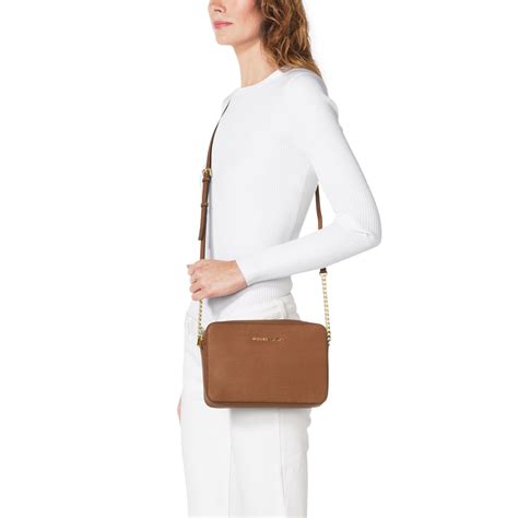 michael kors jet set crossbody saffiano|jet set travel large saffiano.